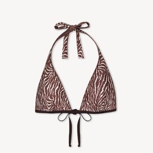 x Réalisation Par Frank Reversible Bikini Top & bottom - Python/Animal